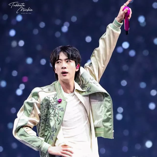 Recent activity shot of Jin (BTS)