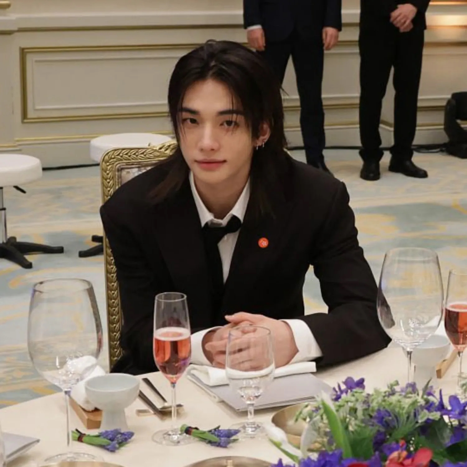 Recent activity shot of Hyunjin (Stray Kids)