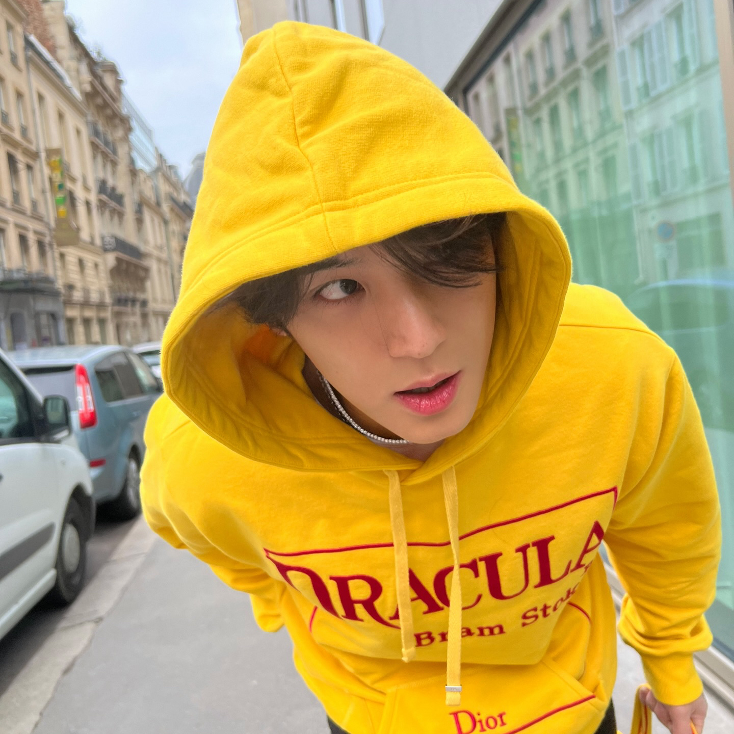 A moment captured by Mingyu (SEVENTEEN)'s fan