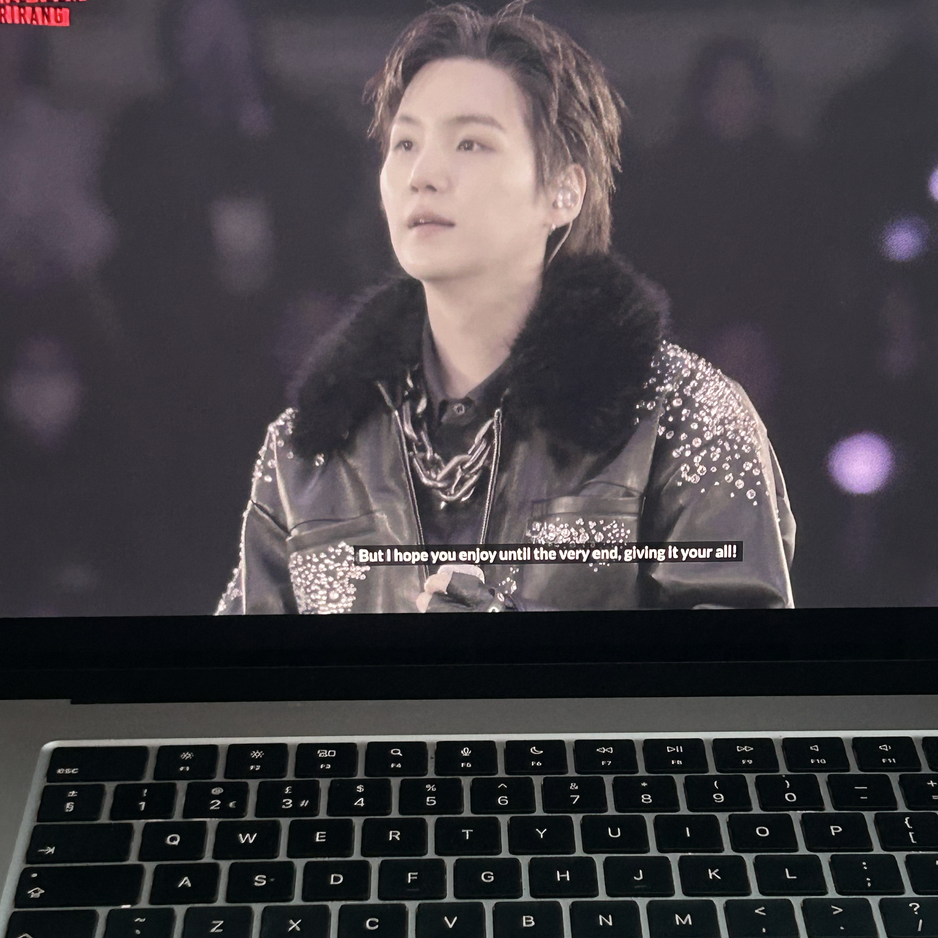 SUGA (防彈少年團)粉絲拍下的瞬間