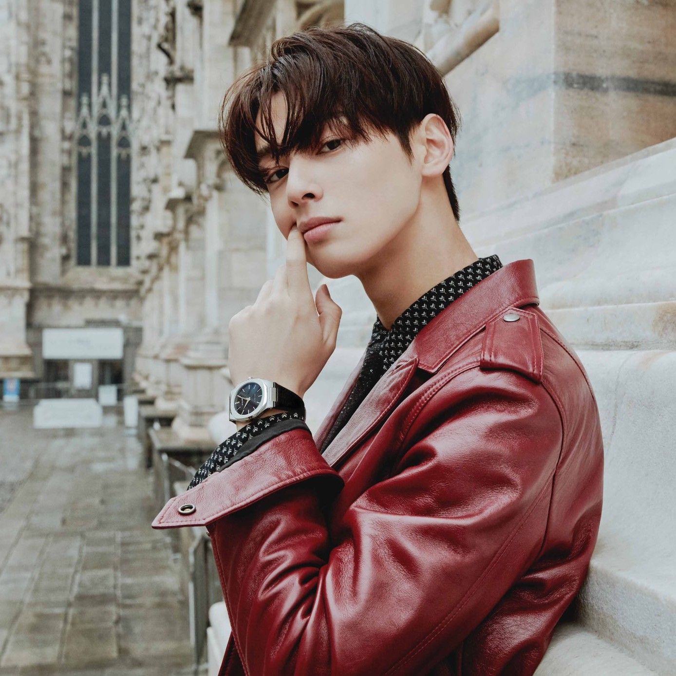 Recent activity shot of Eunwoo (ASTRO)