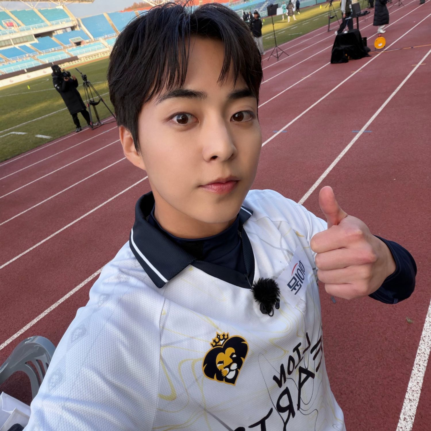 Recent activity shot of Xiumin (EXO)
