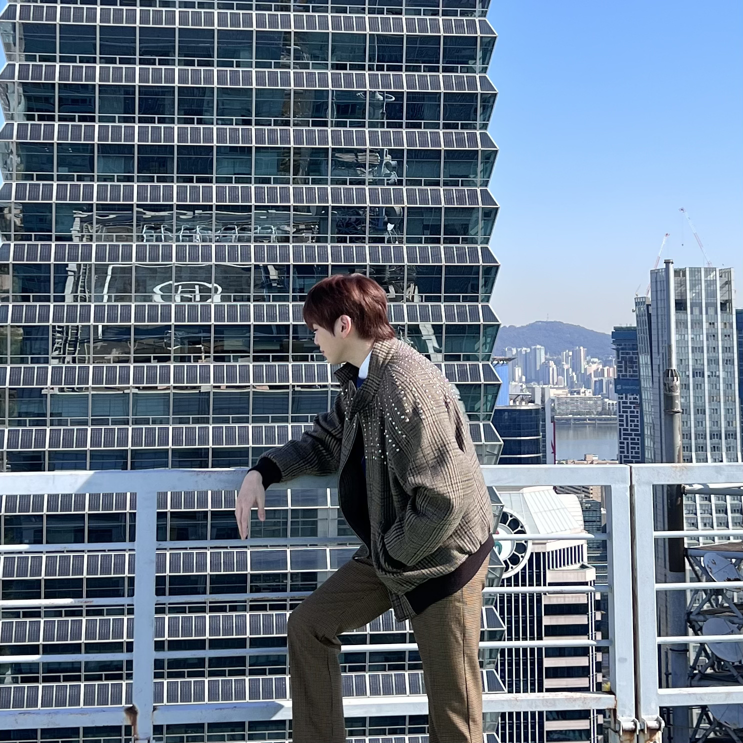 A moment captured by Kang Daniel's fan