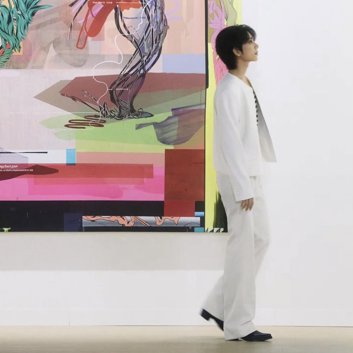 A moment captured by Joshua (SEVENTEEN)'s fan