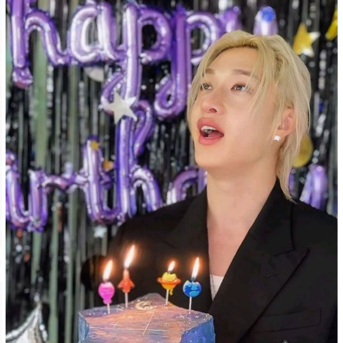 Recent activity shot of Bang Chan (Stray Kids)