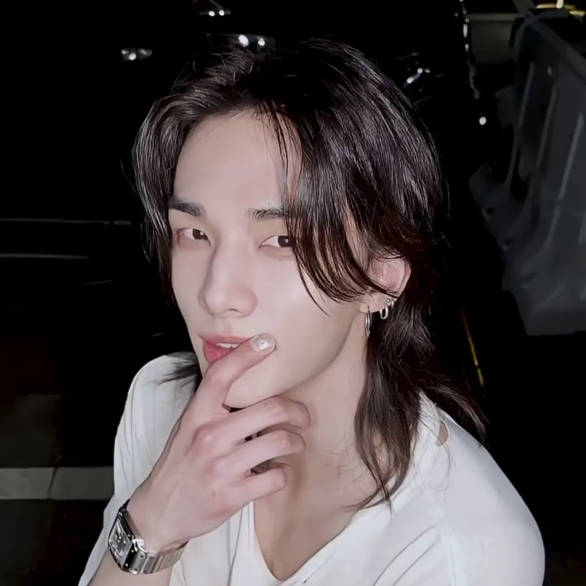 Recent activity shot of Hyunjin (Stray Kids)