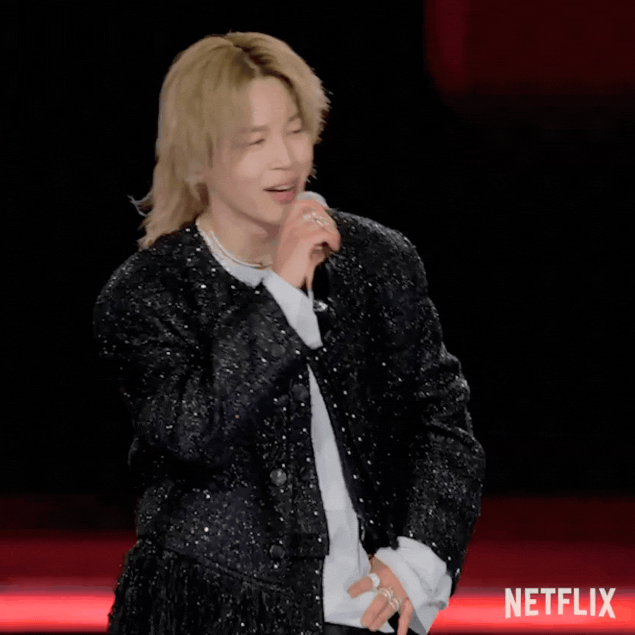 Recent activity shot of Jimin (BTS)