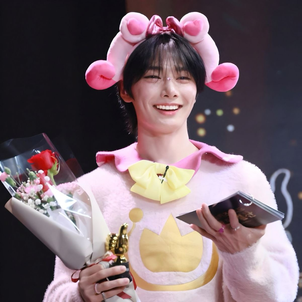 A moment captured by I.N (Stray Kids)'s fan