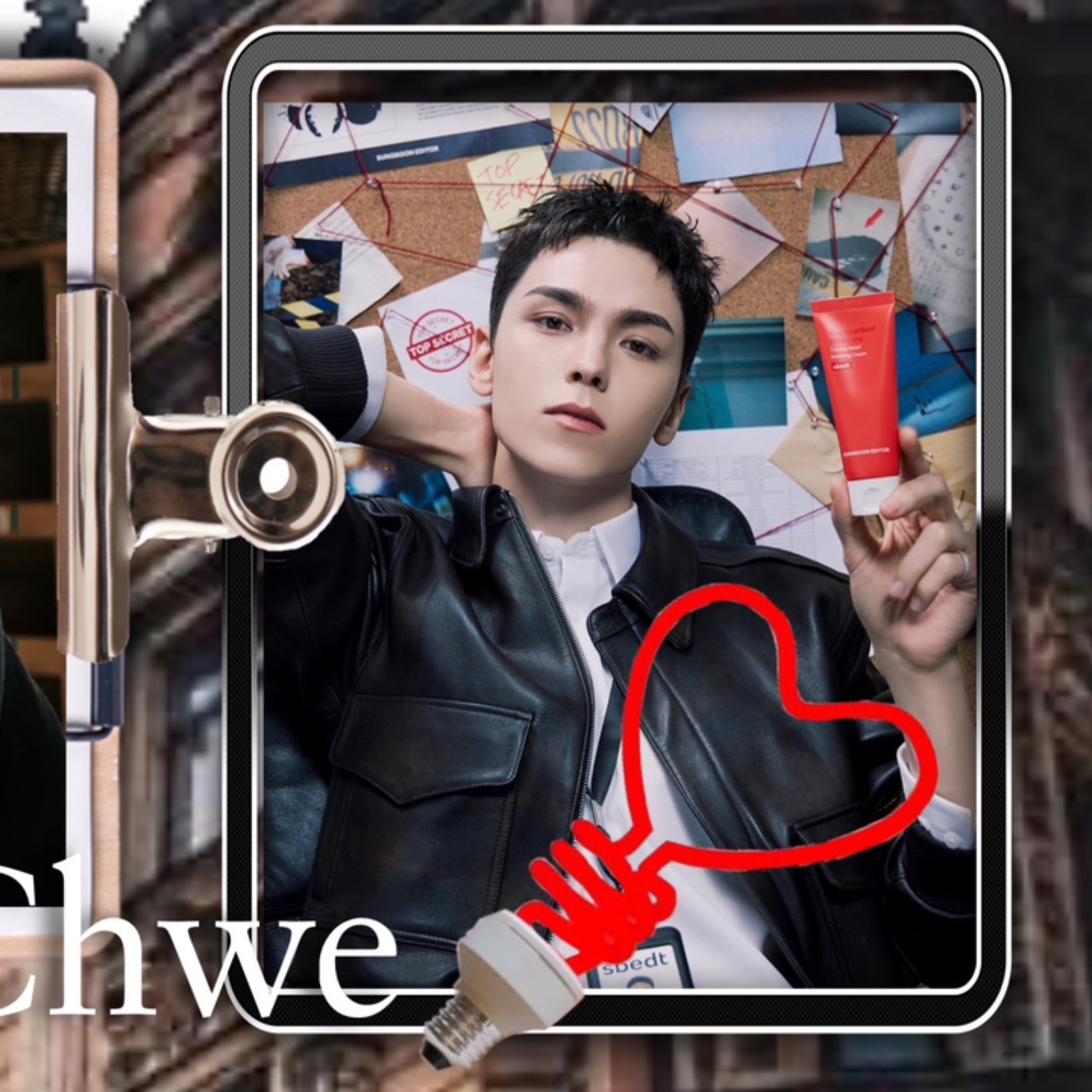 A moment captured by Vernon (SEVENTEEN)'s fan