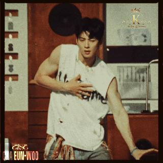 Recent activity shot of Eunwoo (ASTRO)