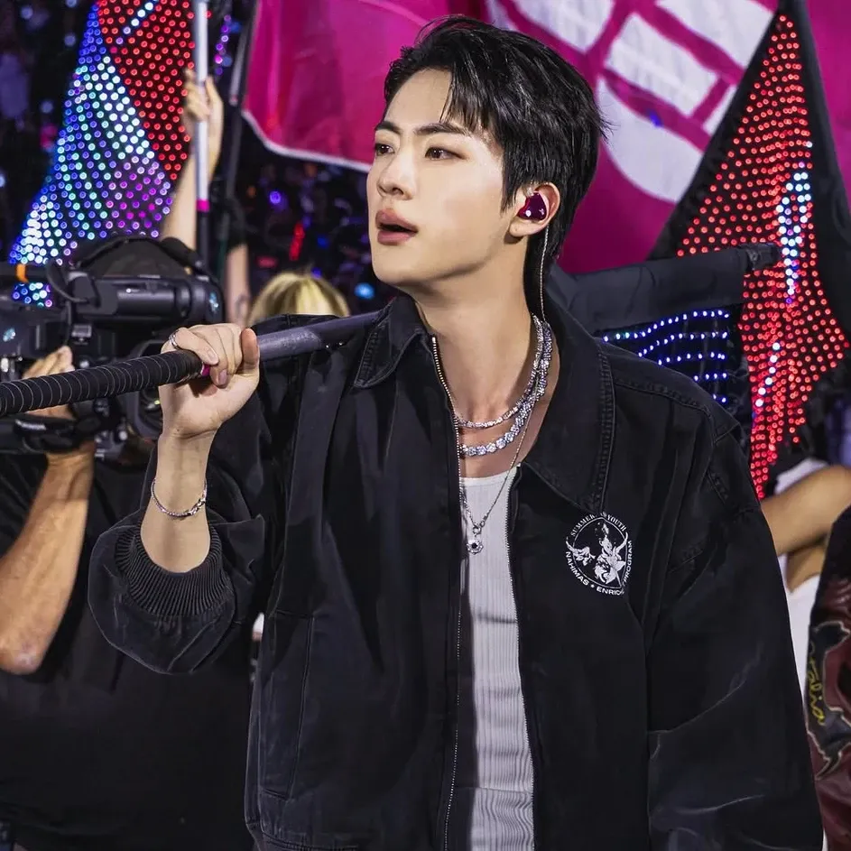 Recent activity shot of Jin (BTS)