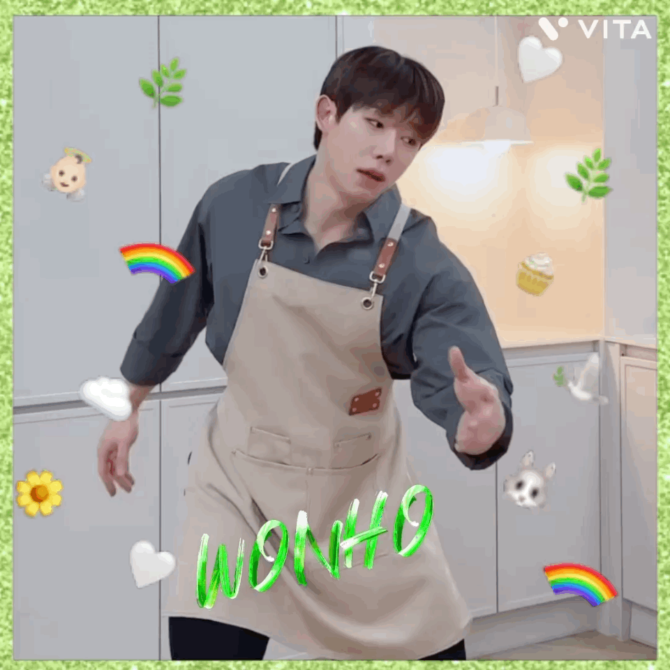 A moment captured by Wonho's fan