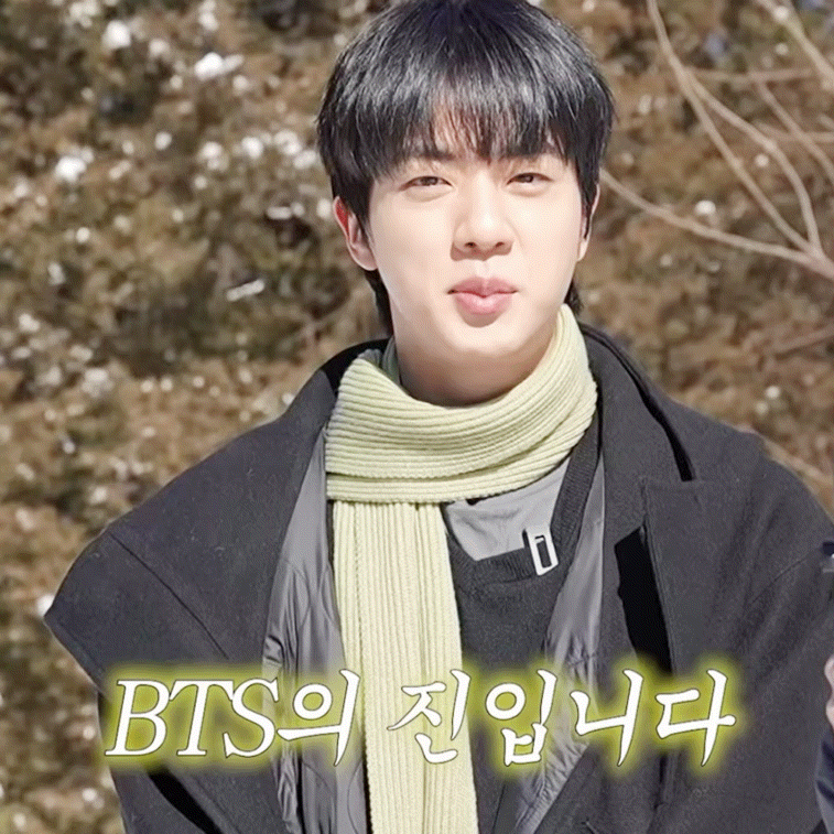Recent activity shot of Jin (BTS)