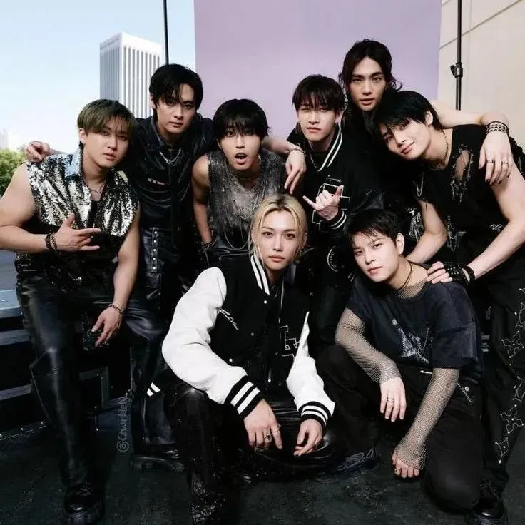 A moment captured by Stray Kids's fan