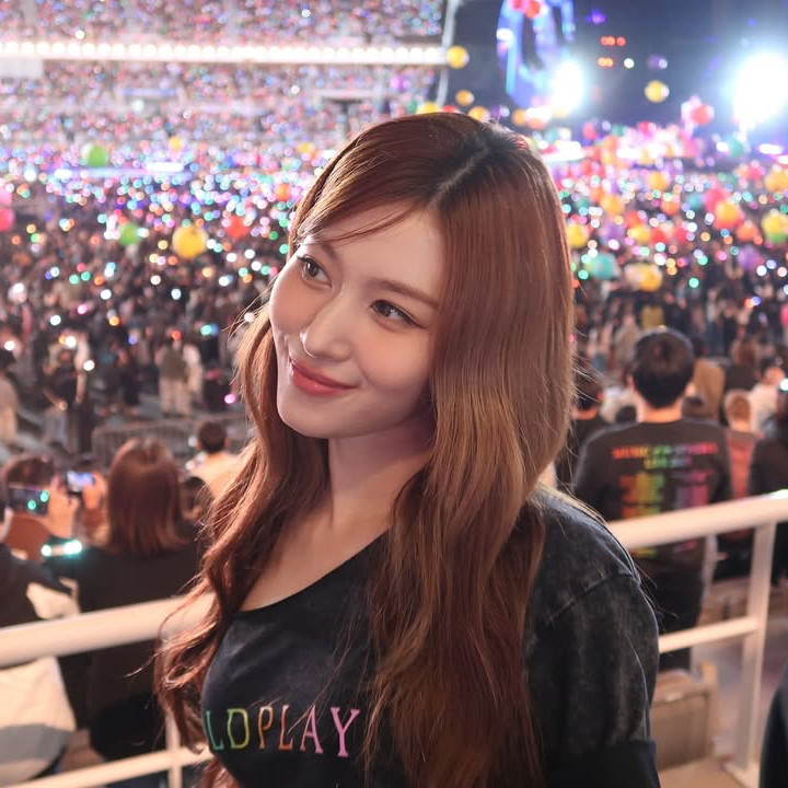 A moment captured by Sana (TWICE)'s fan