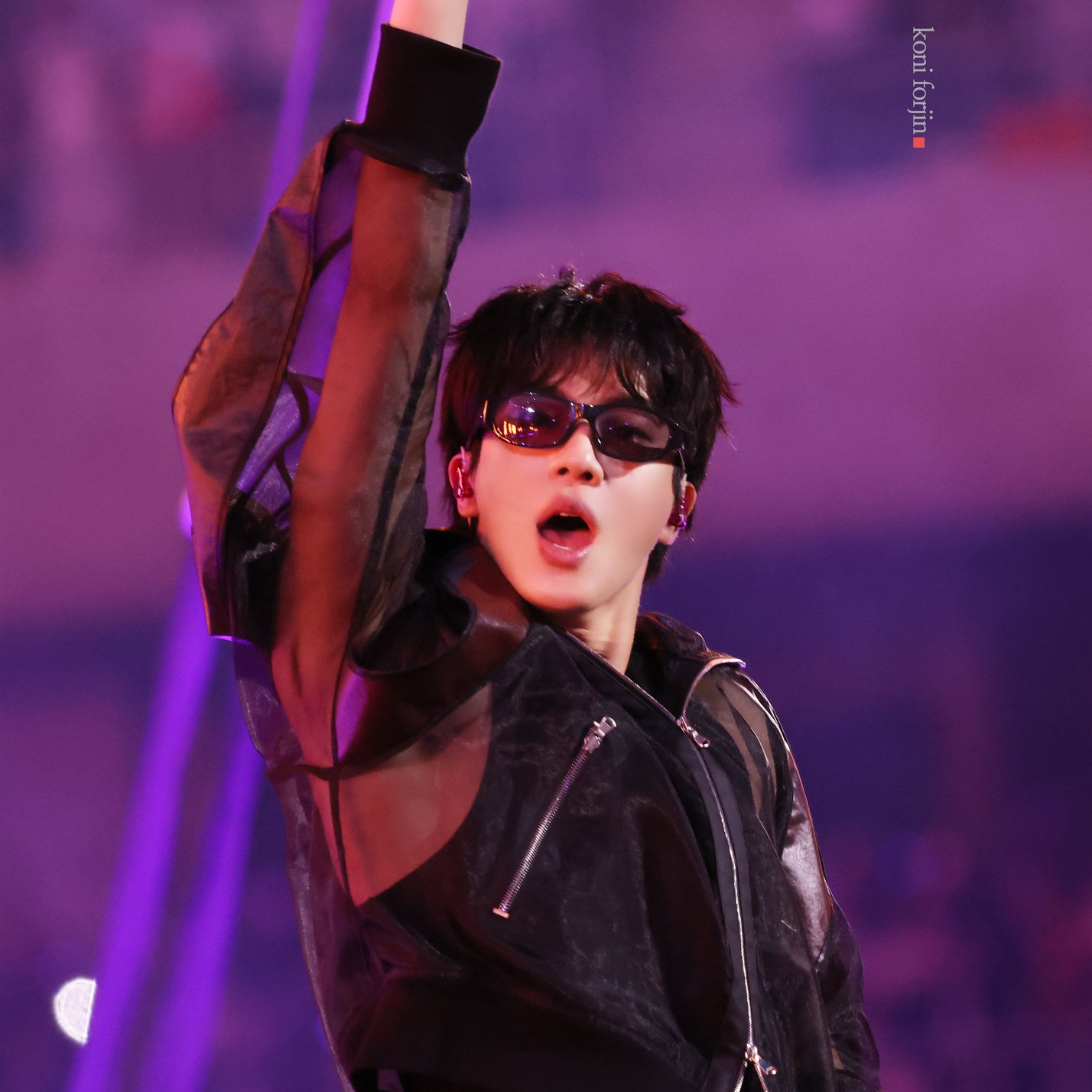 A moment captured by Jin (BTS)'s fan