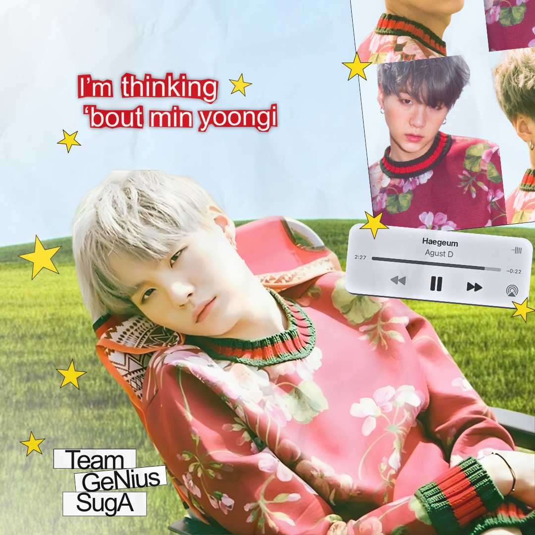 SUGA (BTS)の舞台裏ショット