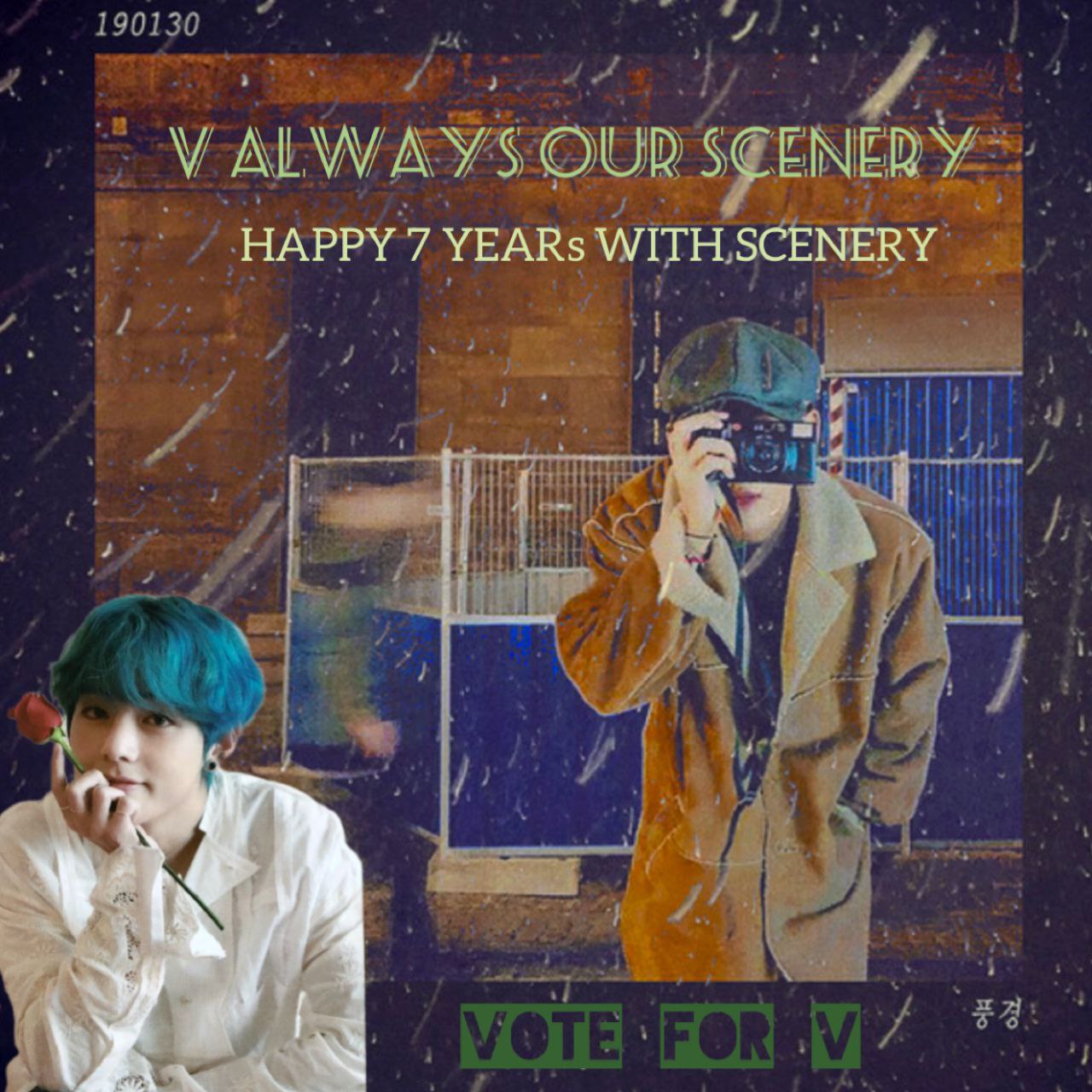 V (BTS)の舞台裏ショット