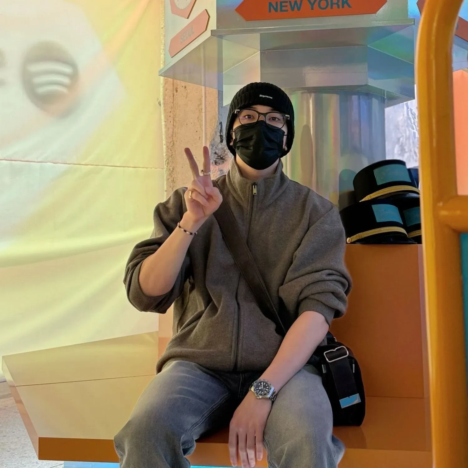 A moment captured by Wonwoo (SEVENTEEN)'s fan