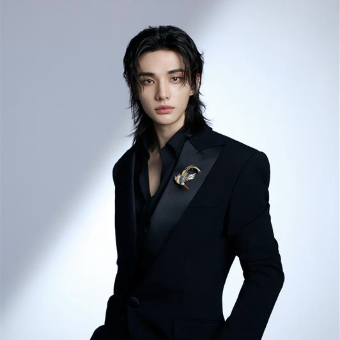 Recent activity shot of Hyunjin (Stray Kids)