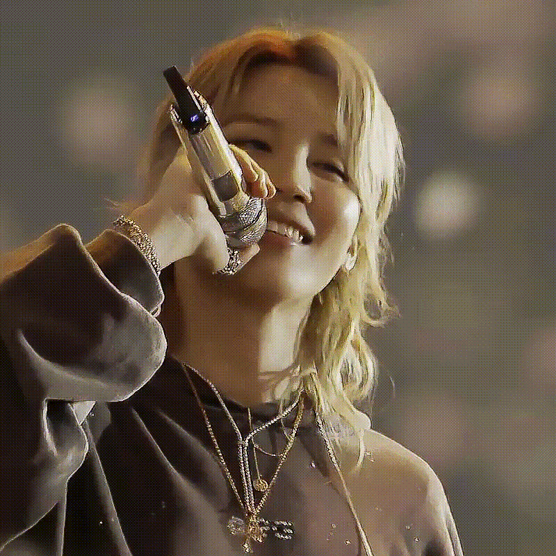 Recent activity shot of Jimin (BTS)