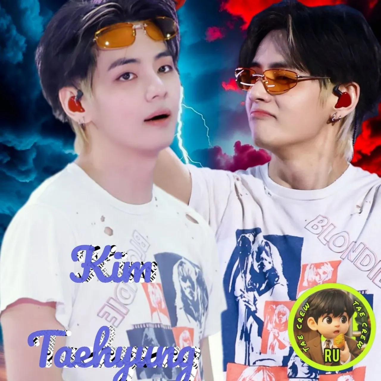 A moment captured by V (BTS)'s fan