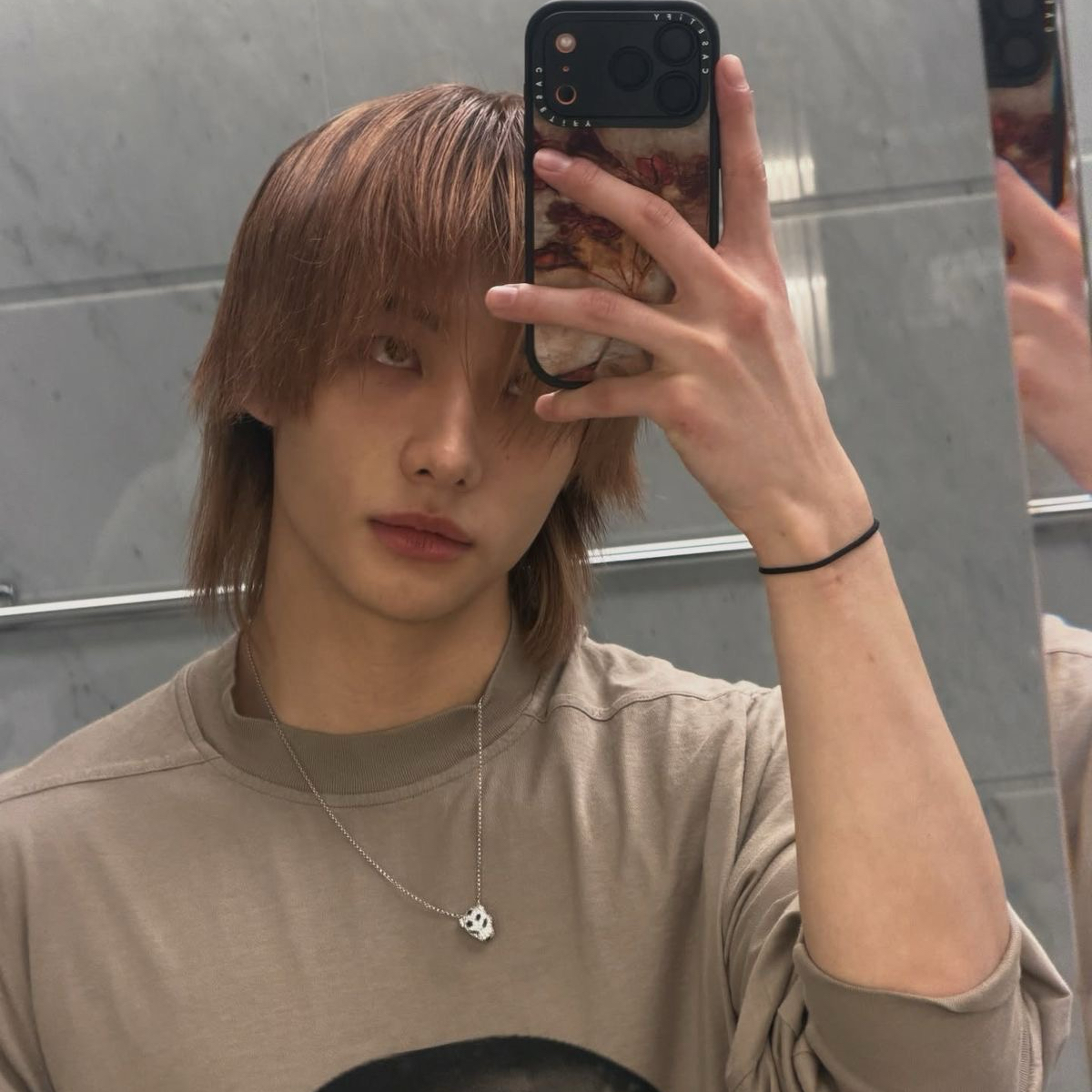 A moment captured by Hyunjin (Stray Kids)'s fan