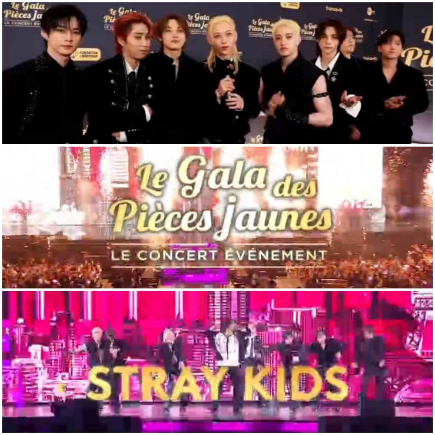 A moment captured by Stray Kids's fan