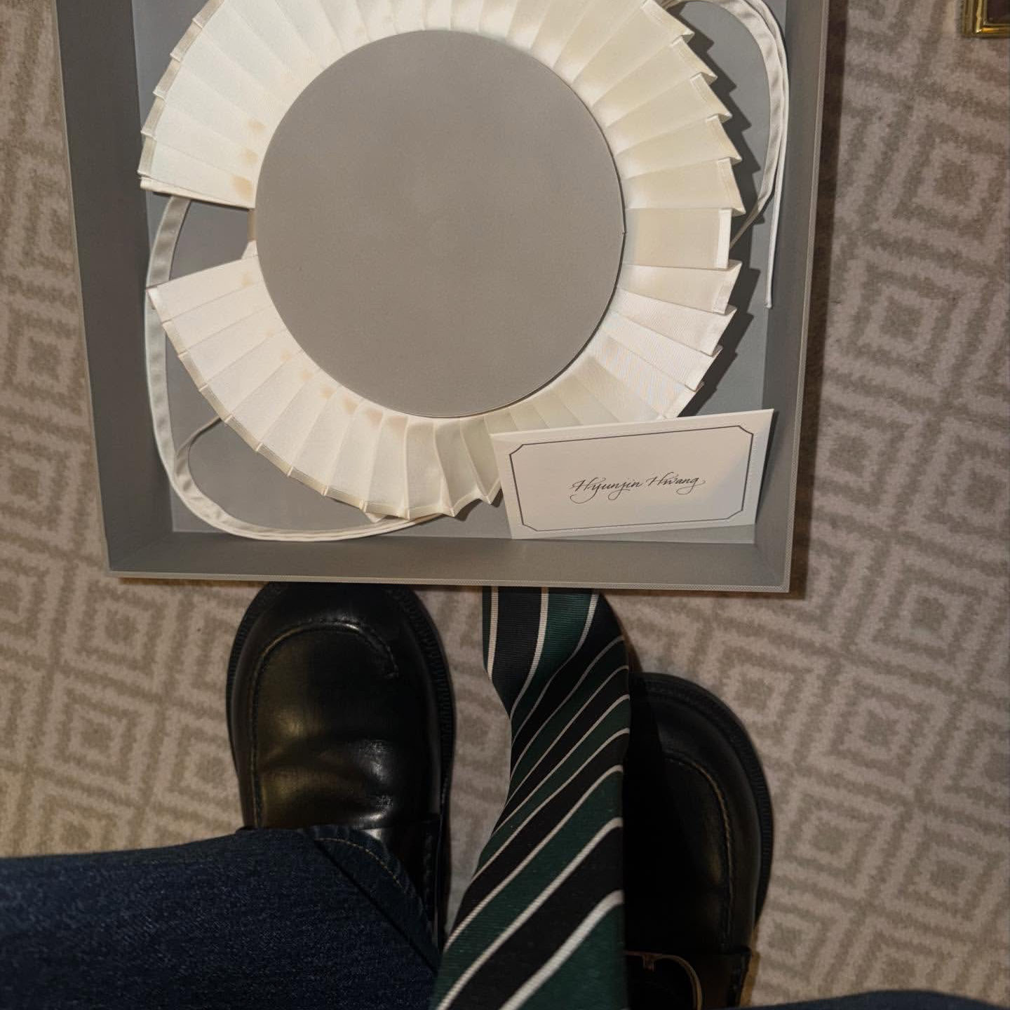 A moment captured by Hyunjin (Stray Kids)'s fan