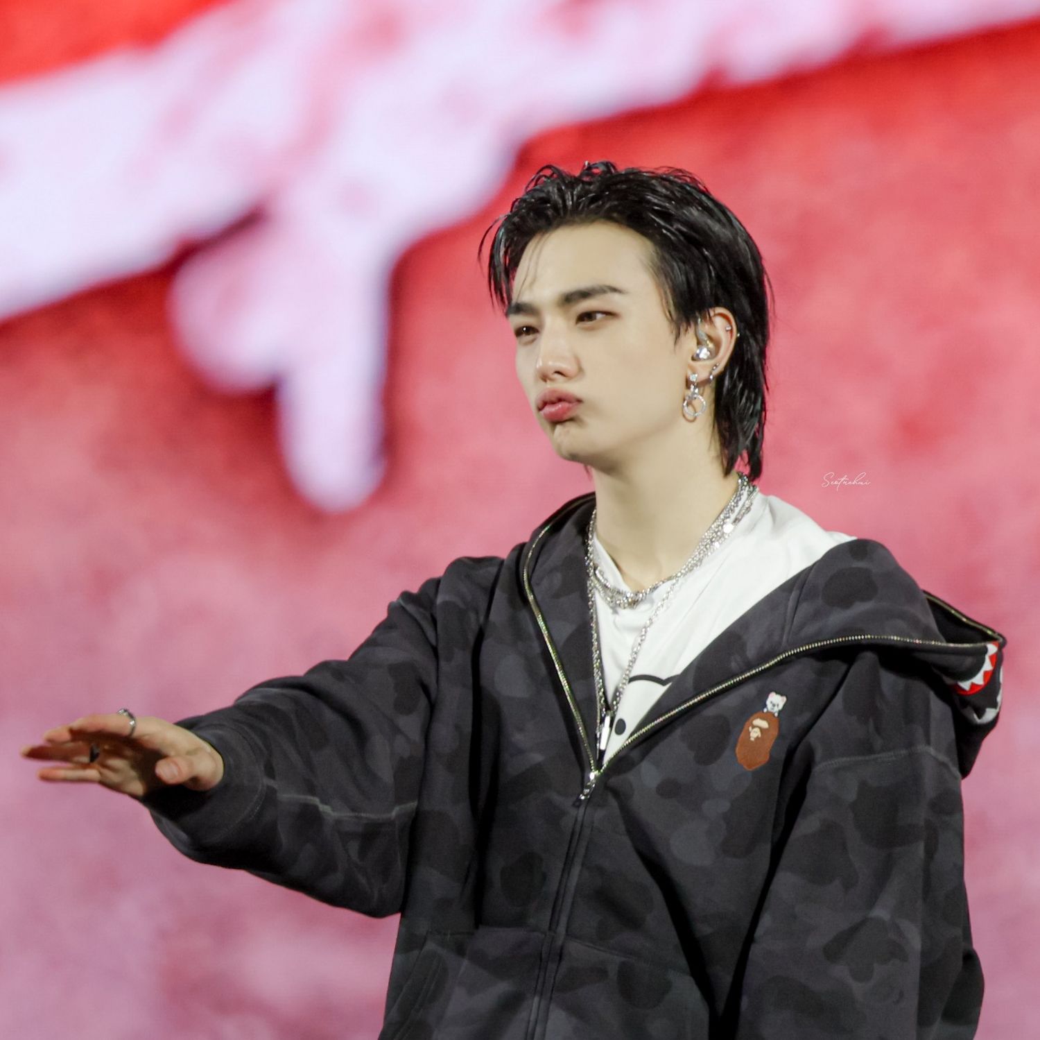 Recent activity shot of Hyunjin (Stray Kids)