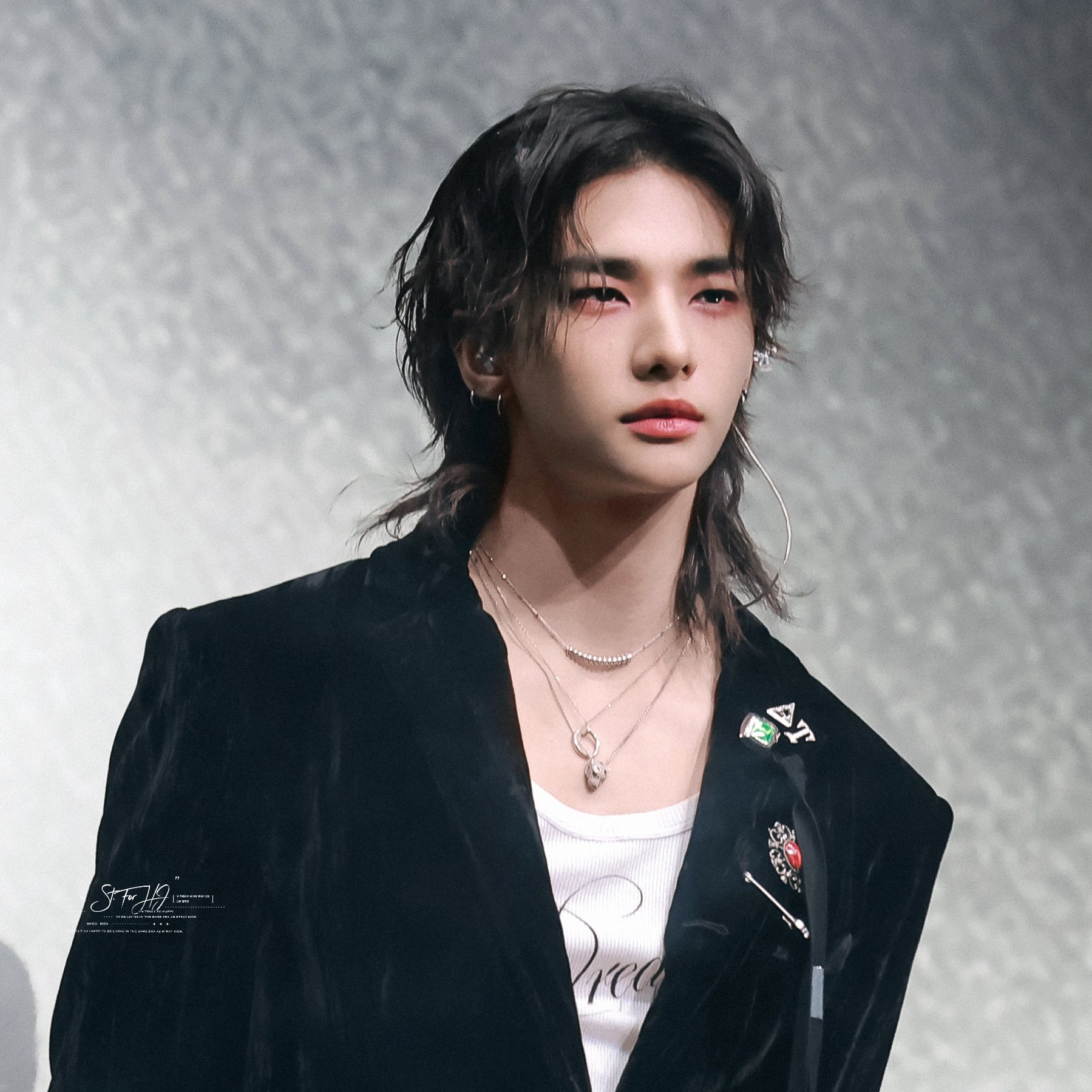 Recent activity shot of Hyunjin (Stray Kids)