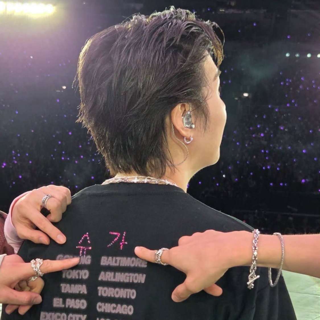 A moment captured by SUGA (BTS)'s fan