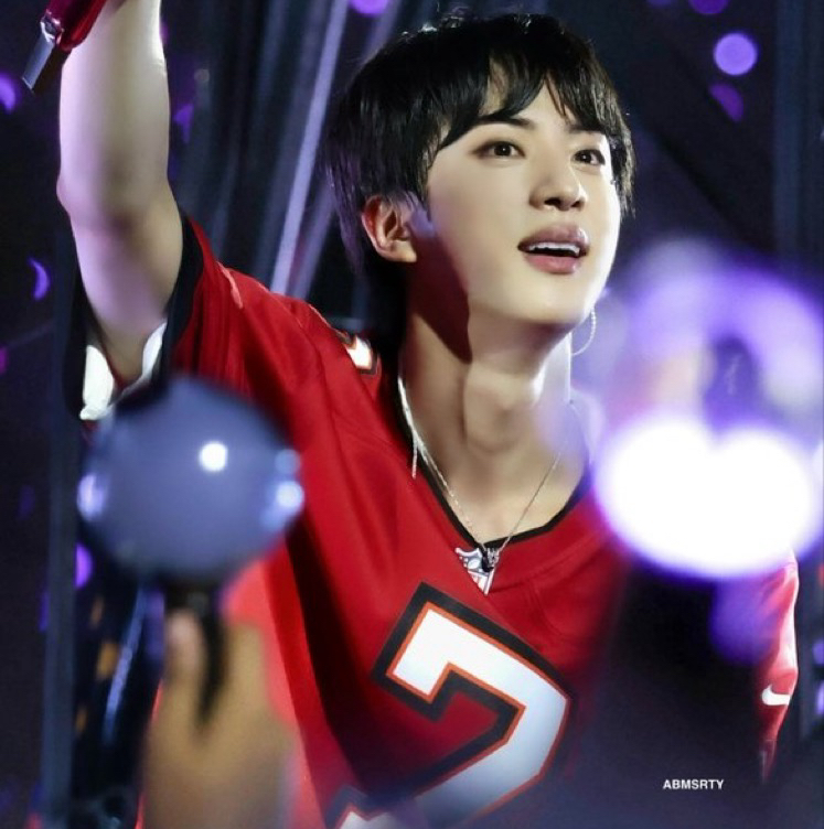 Recent activity shot of Jin (BTS)