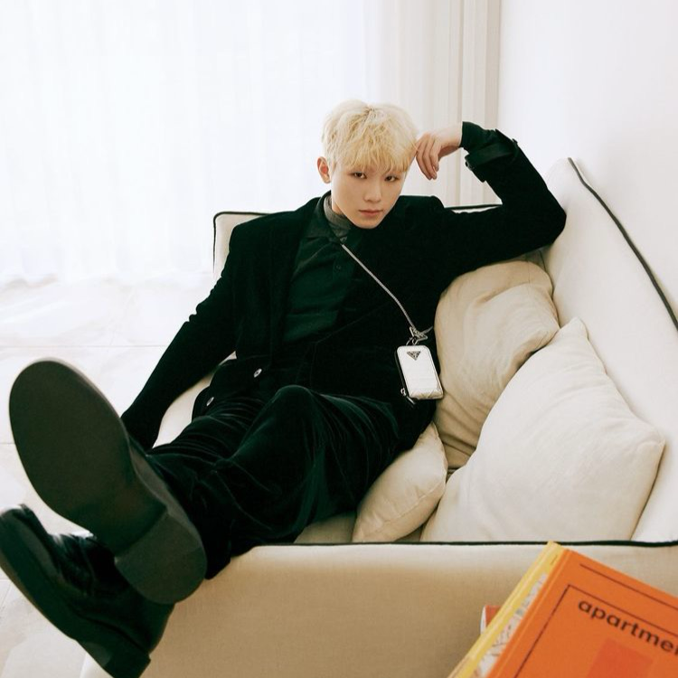 A moment captured by Woozi (SEVENTEEN)'s fan