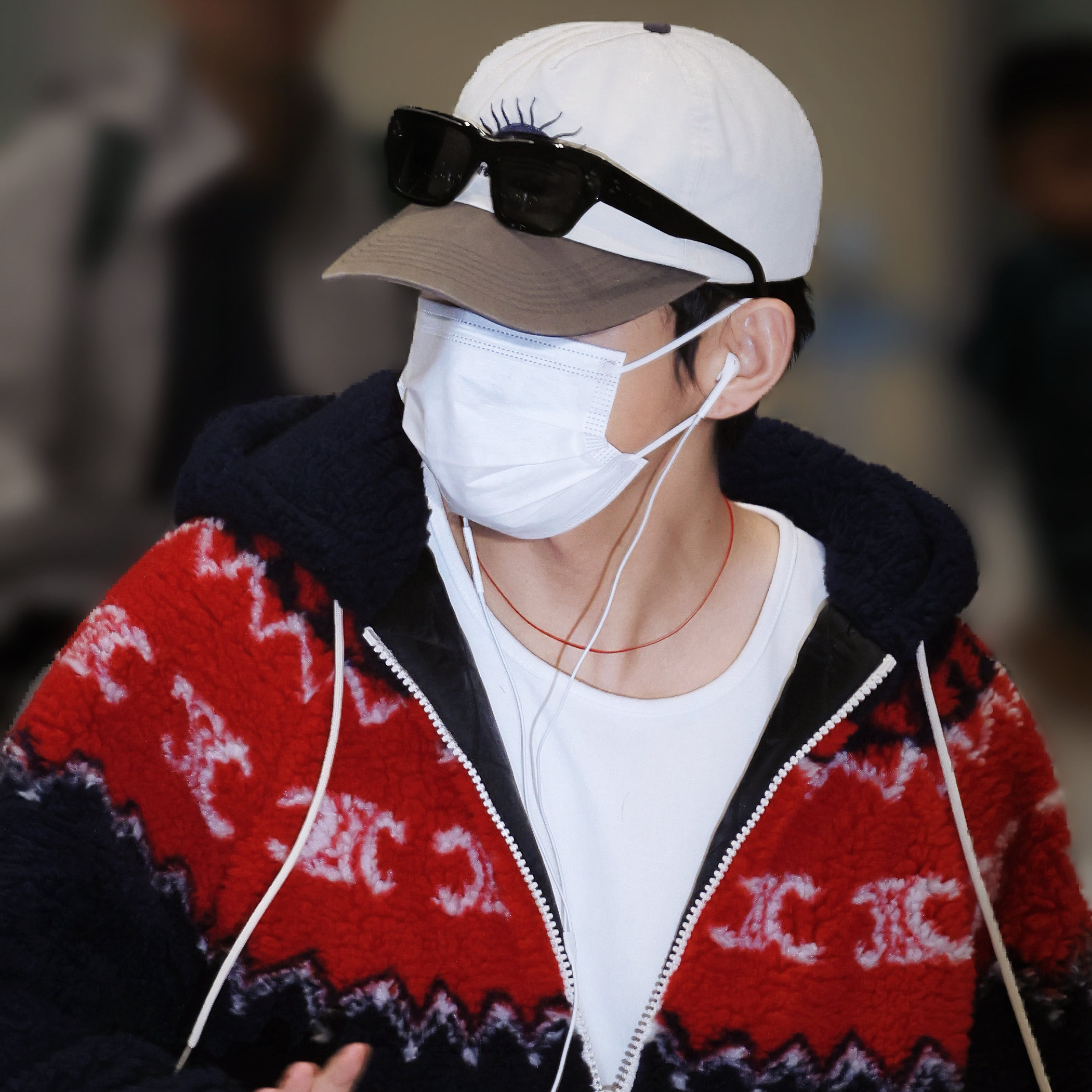 A moment captured by V (BTS)'s fan