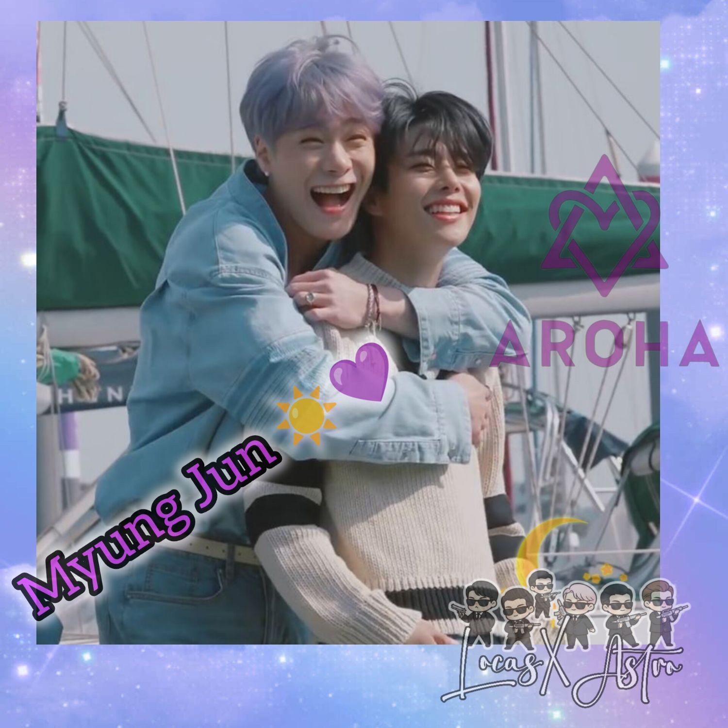 A moment captured by MJ (ASTRO)'s fan