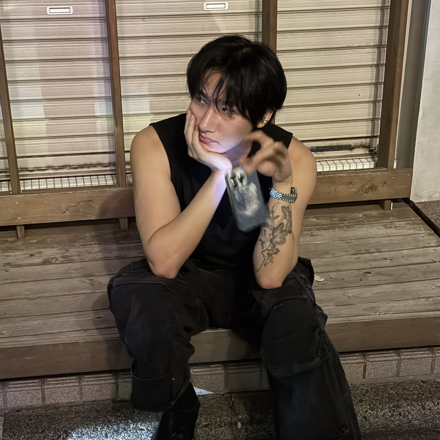 A moment captured by MONSTA X's fan