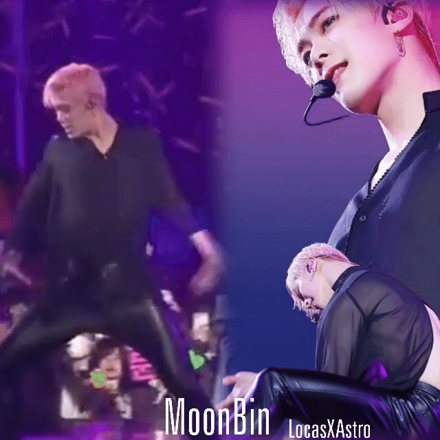 A moment captured by Moonbin (ASTRO)'s fan
