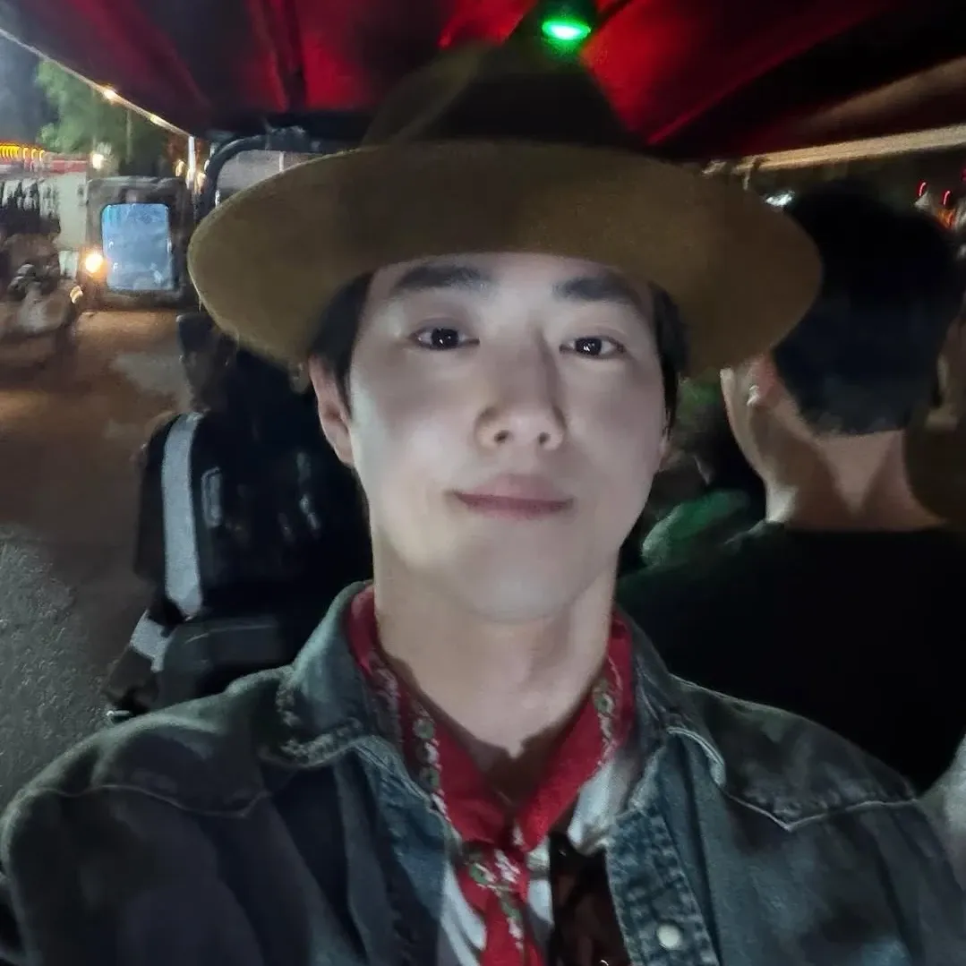 Recent activity shot of Suho (EXO)