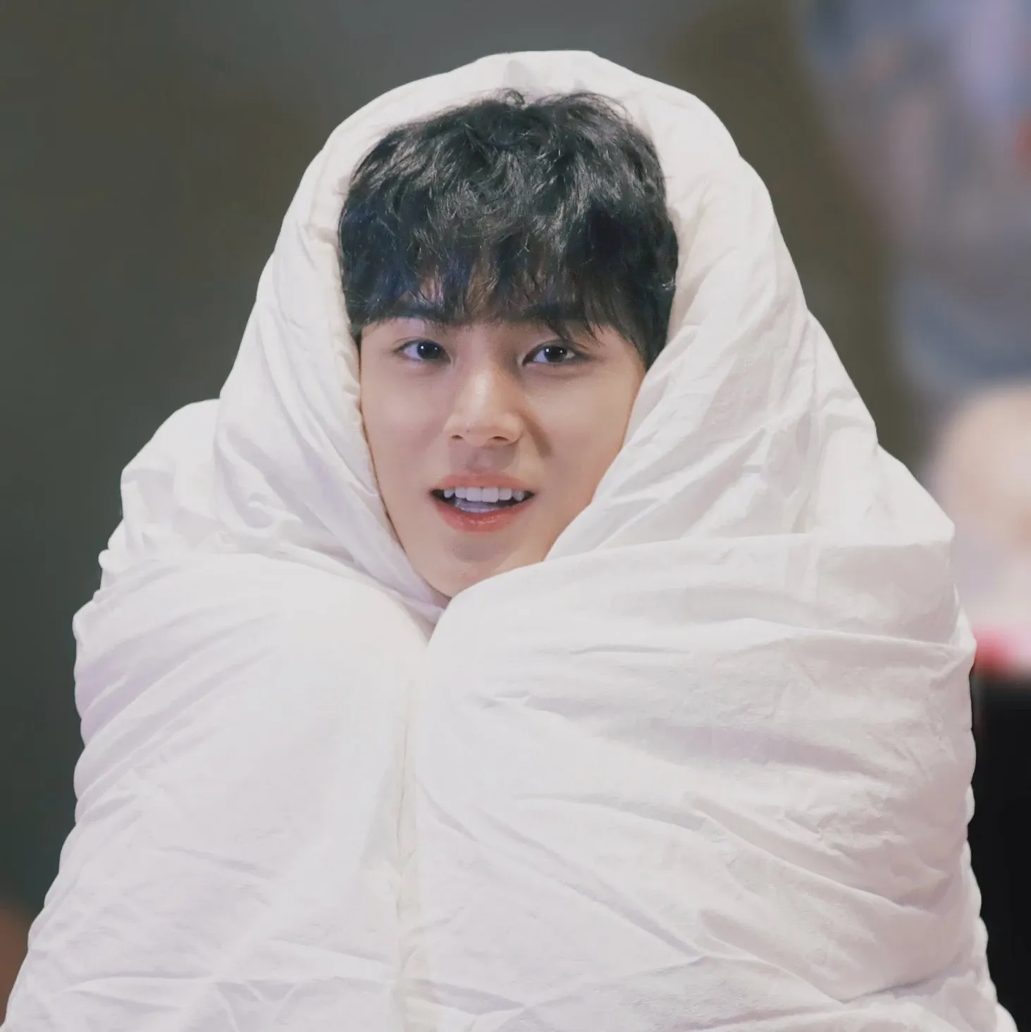 A moment captured by Mingyu (SEVENTEEN)'s fan