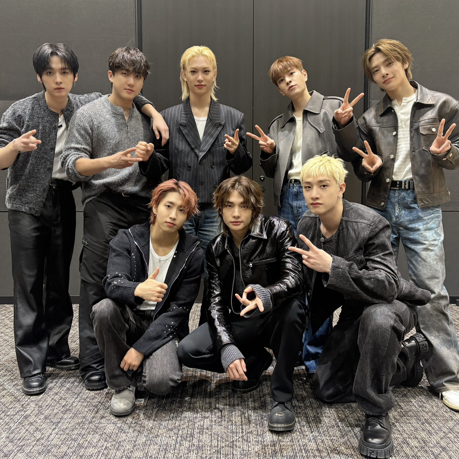 A moment captured by Stray Kids's fan