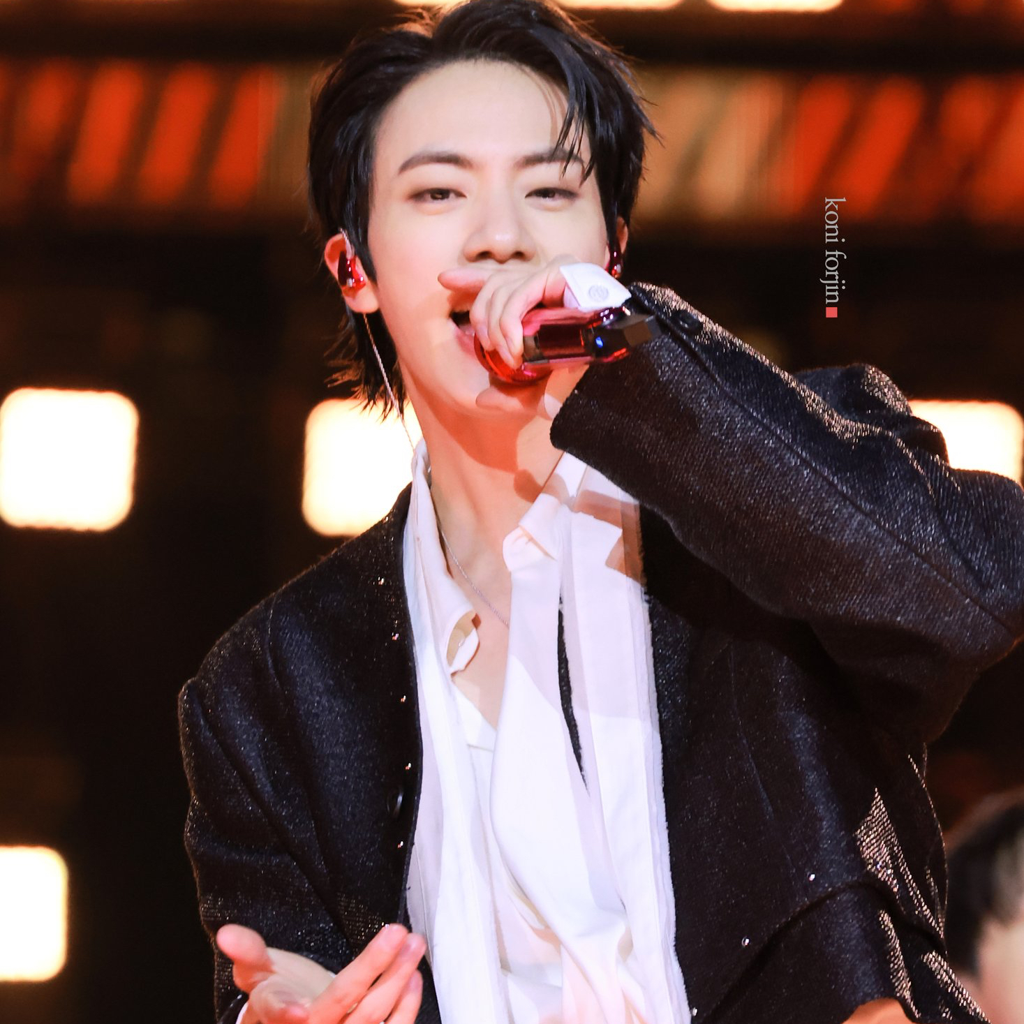 A moment captured by Jin (BTS)'s fan