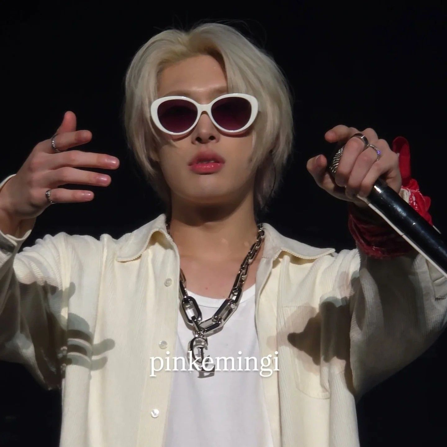 A moment captured by Mingi (ATEEZ)'s fan