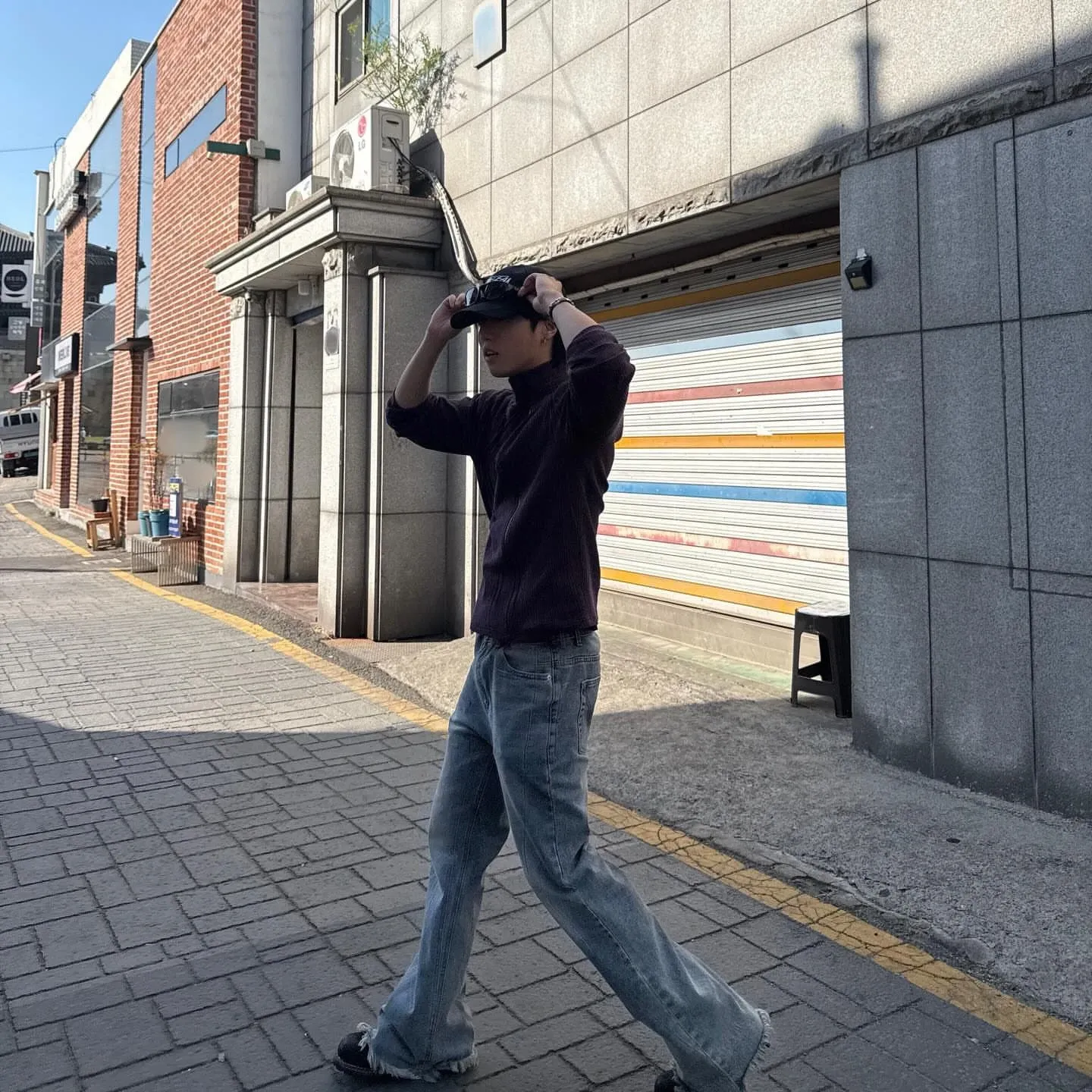 A moment captured by Stray Kids's fan