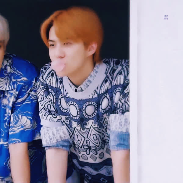 Signature photo of Sehun (EXO) capturing their charm