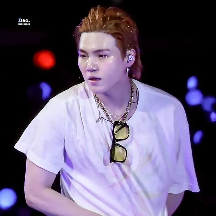 Recent activity shot of SUGA (BTS)