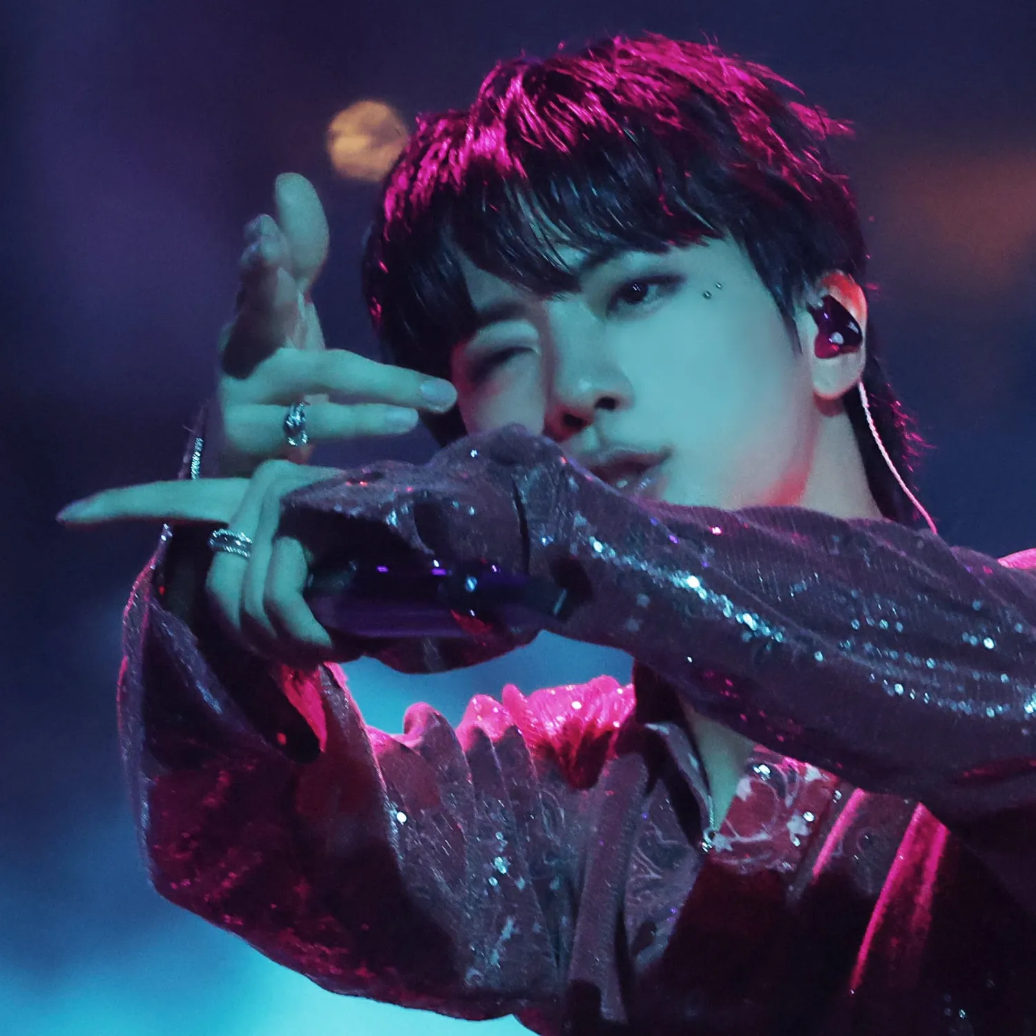 Recent activity shot of Jin (BTS)