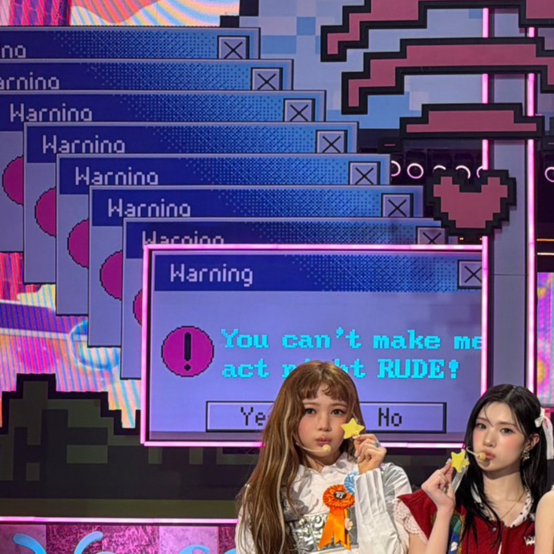 A moment captured by Hearts2Hearts's fan