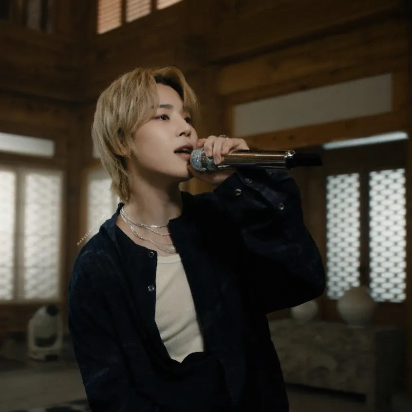 Recent activity shot of Jimin (BTS)