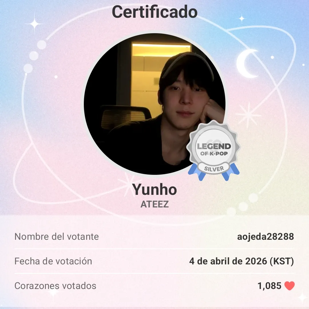 Recent activity shot of Yunho (ATEEZ)